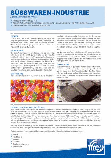 Anwendungsbeispiel: Süßwaren-Industrie