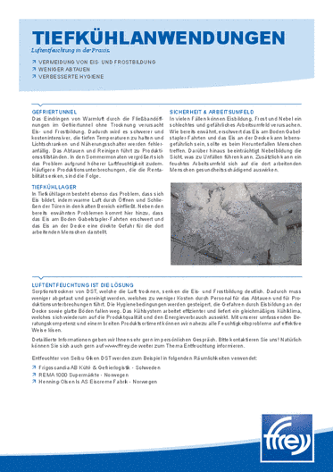 Anwendungsbeispiel: Tiefkühlanwendungen